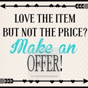 Accepting all reasonable offers!💖